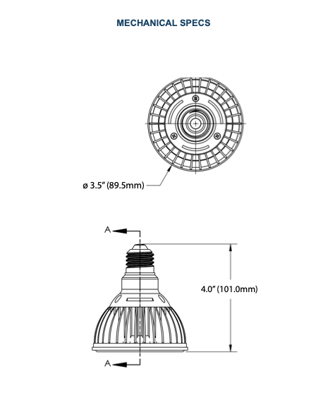 Architectural Grade Circadian Dim to Warm PAR30 Recessed Light