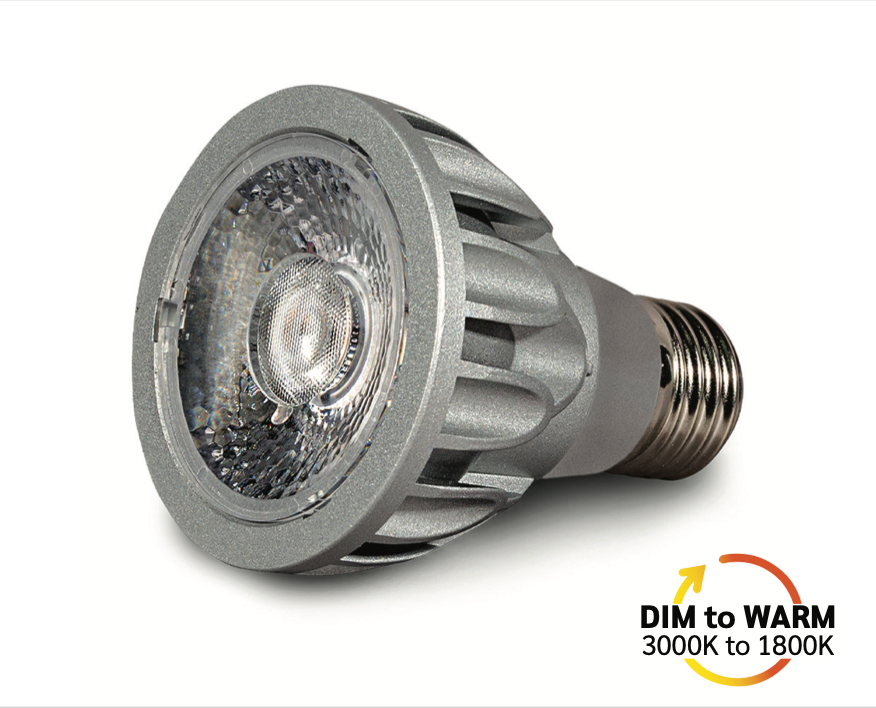 Architectural Grade Circadian Dim to Warm PAR20 Recessed Light Bulb